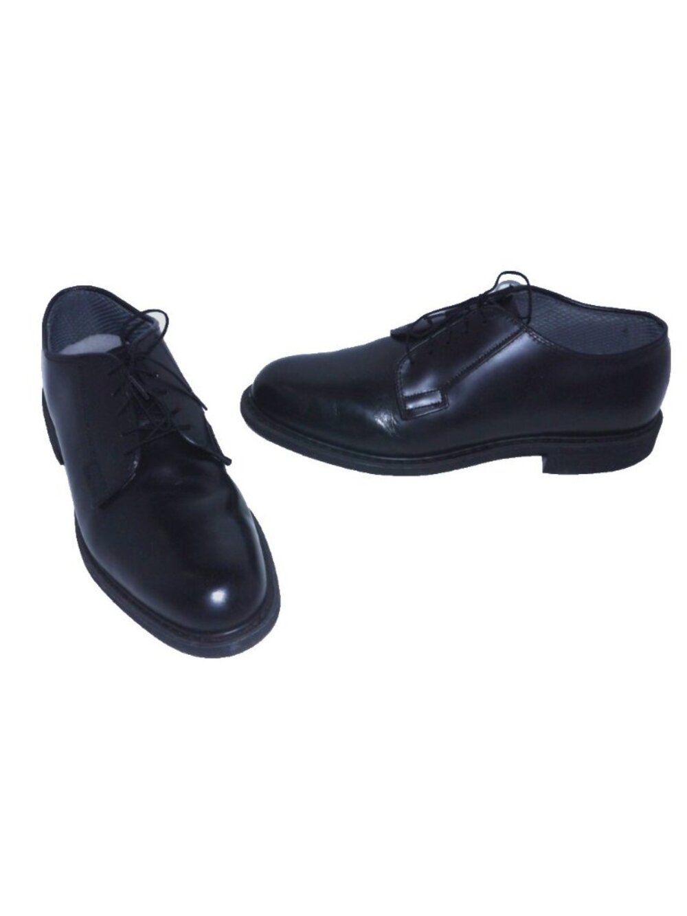 Capps black leather dress work shoes oil resistant Vibram soles 90258 Mens 10.5D